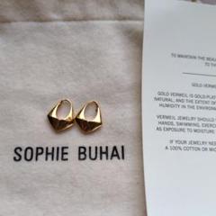ロンハーマン購入 SOPHIEBUHAソフィーブハイ3連ブラックパールピアス美品 ロンハーマン購入 SOPHIEBUHAソフィーブハイ3連ブラックパール