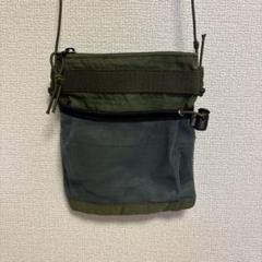 SAPEUR メッシュポケット ショルダーバッグ カーキ ◇パラコードメッシュポケットショルダー KH ＜KiU キウ