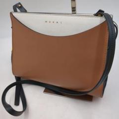 ★美品 マルニ MARNI Law ロウ ショルダーバッグ バイカラー レザー