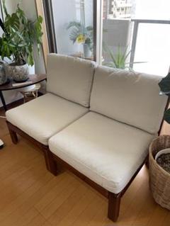 【手渡し限定】中古　エップラロー　IKEA ガーデンソファ3P 手渡し限定】中古エップラローIKEA ガーデンソファ3P