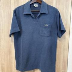 【希少】サンプル品　LACOSTE ポロシャツ　文字ワニ　大沢商会　ボタンなし