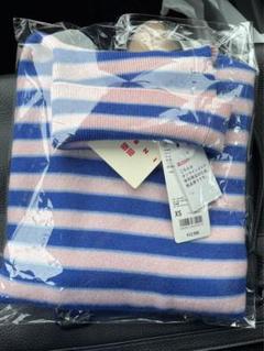 タグ付新品 UNIQLO MARNI カシミヤボーダータートルネックセーター MARNI × UNIQLOコラボ 未使用タグ付きタートルカシミヤセーター