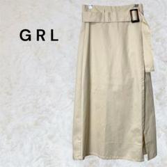 グレイル　GRL ベルト付きロングスカート L