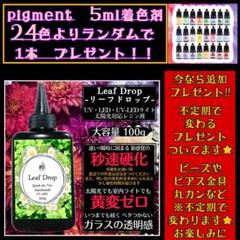 黄変ゼロ‼️LED超速乾レジン液100g6本 リーフドロップ 黄変ゼロ‼️LED超速乾レジン液100g6本 リーフドロップ
