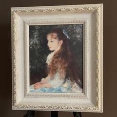 ルノワール「可愛いイレーヌ」肖像画 絵画 美術館 限定品 壁掛け ポスカおまけ アート額絵 ルノワール F6サイズ イレーヌ・カーン・ダン