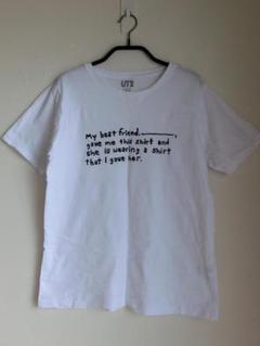 ユニクロミランダ・ジュライUT(グラフィックTシャツ)白M①