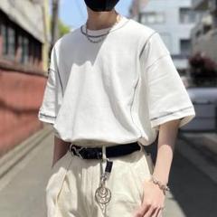 ★ドイツ発*ZARA*新作*コントラストシームTシャツ/D-KHAKI★ Zara コントラスト トップステッチ Tシャツ - メルカリ