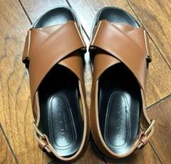 MARNI レザー クロスストラップサンダル サイズ37
