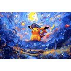 ポケモンカードゲーム　ピカチュウ　星月夜　プレイマット