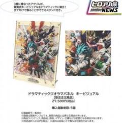 ヒロアカ【完全受注生産 シリアルコード付き】ドラマティックジオラマパネル 僕のヒーローアカデミア』ドラマティックジオラマパネル