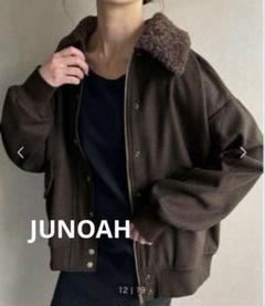 【JUNOAH】モコモコカラーブルゾン XL
