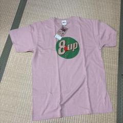 8up ロゴプリント Tシャツ L ピンク