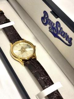 お宝！！横浜ベイスターズコラボ！！ シチズン　CITIZEN 本革　ゴールド金具
