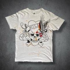 Ed Hardy 00s スカル Tシャツ y2k 平成 グランジ USA - メルカリ