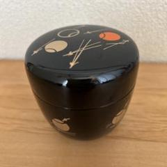 Ｒ２０９　棗　『本田青紫園作』『黒漆塗』『雪吹棗』　共箱　茶道具 859872f85e8139c39b2927f1546c9f