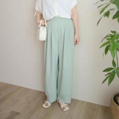 新品　tera wear emu コクーンパンツ M 中緑