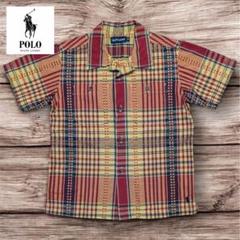 ラルフローレン RALPH LAUREN 半袖 チェック ステッチ 刺繍 110