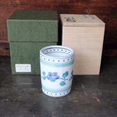 茶道具 青磁一葉香合 手塚祥堂 香合 茶道具 手塚祥堂 作 青磁桔梗香合 : 茶道具専門店 (有)菊池