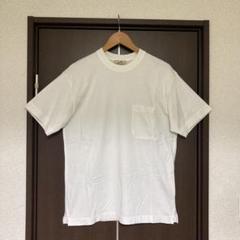HERMES エルメス ポケットロゴ刺繍 Tシャツ 白 M 美品