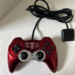 ps2 連射コントローラー　フジワーク　動作確認済み　レッド