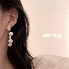 イヤリング パール 結婚式 大ぶり ゴールド バロックパール　おしゃれ　上品