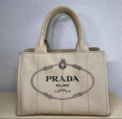 PRADA プラダ　カナパ　ベージュ　トートバッグ　三角プレート　白タグ　L PRADA プラダ カナパ ベージュ トートバッグ 三角プレート 白
