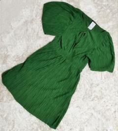 販売 員 ☆新品☆MAXu0026Co. シルクシフォンドレスワンピース 蝶柄 激安大セール ★新品★MAX&Co. シルクシフォンドレスワンピース 蝶柄 グリーン M ひざ丈ワンピース