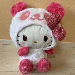 キティちゃん パンダハローキティ ぬいぐるみ BIG - メルカリ