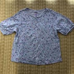 UT 花柄 水色Tシャツ 140cm