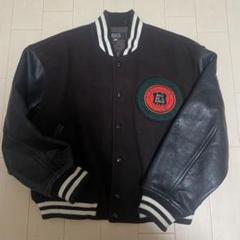80s【JUST BIGI】スタジャン(L)バックロゴ　袖革　希少 ヴィンテージ 80s【JUST BIGI】スタジャン(L)バックロゴ 袖革 希少 ヴィンテージ