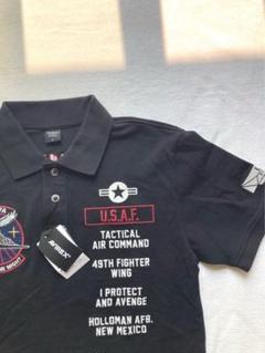 警視庁第4機動隊タグ付　AVIREX 刺繍　ポロシャツ　ブラック　L 警視庁第4機動隊様専用タグ付 AVIREX 刺繍 ポロシャツ ブラック