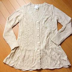 新品タグ付き☆レストローズLEST ROSEロングニットカーディガン