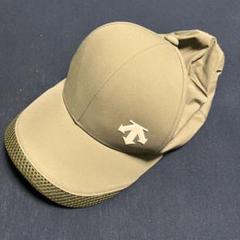 DESCENTE カーキ レインキャップ
