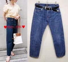 希少 ビンテージ A.P.C. センタープリーツ デニム センタープレス