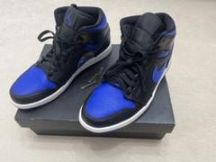 エアジョーダン1 MID ハイパーロイヤル　黒青　28cm【美品】
