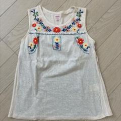 DENIM & DUNGAREE 花柄刺繍タンクトップ 150