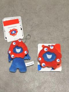 新品　大阪万博会場購入‼️ミャクミャクキーホルダー　ミャクミャクぬいバッヂセット