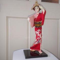 民芸品 佐渡おけさ人形 1体、ひえつき人形 2体