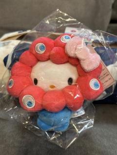 新品未開封★万博 会場限定カラー ミャクミャクサンリオ キティ カラビナつき