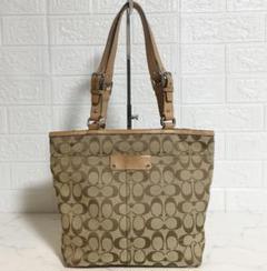no25497 COACH コーチ F13077 シグネチャー トート バッグ