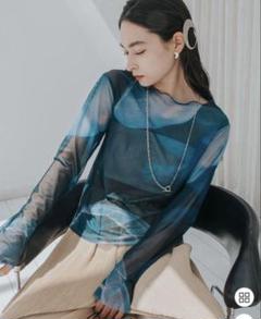 トップス sahara / marte vintage sheer top/ART シアートップス（Tシャツ/カットソー）｜sahara