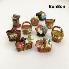 パニエの王様　レア　フェーブ　ヴィンテージ　フェーヴ　ミニチュア　陶器　カゴ パニエの王様 レア フェーブ ヴィンテージ フェーヴ ミニチュア