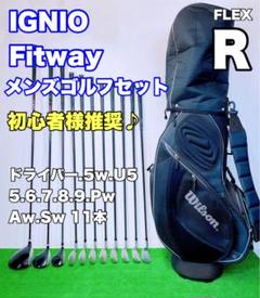 【イグニオ・ゴルフセット】キャディバッグ＋クラブ12本 メンズ 右利き h224340-250279_1.jpg