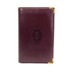 2131 Cartier カルティエ 二つ折り財布 ボルドー マストライン