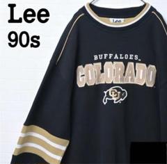 90s　Lee　コロラドバッファローズ　スウェット　リブライン　XL　ブラック