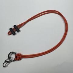ネックストラップ　パラコード　オレンジ