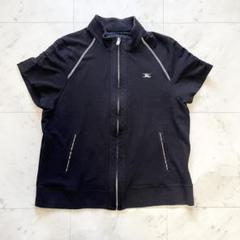 Burberry GOLF バーバリーゴルフ 刺繍ロゴ 黒 フルジッパー　XL