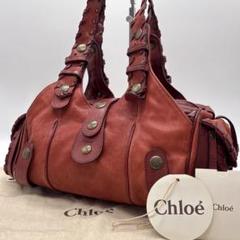 【良品】Chloé 　クロエ　シルベラ―ド　キャメルレザーハンドバッグ　y2k Chloe クロエ シルベラード y2k ショルダーバッグ ハンドバッグ