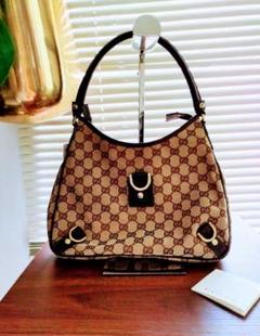 グッチ　GUCCI　アビー金具　GG柄キャンバス地ショルダーバッグのサムネイル