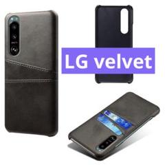 LG velvet ケース カード収納 背面ケース ハードケース カードポケット